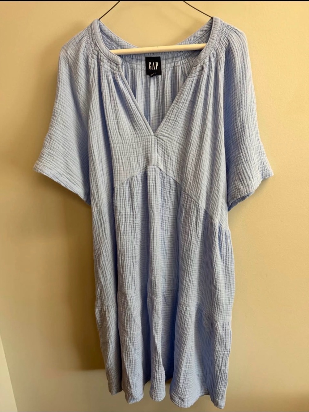 GAP Light Blue Maxi Dress - Cotton XL